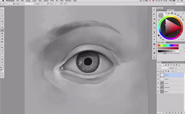 How to Paint Realistic Eyes, Step 13